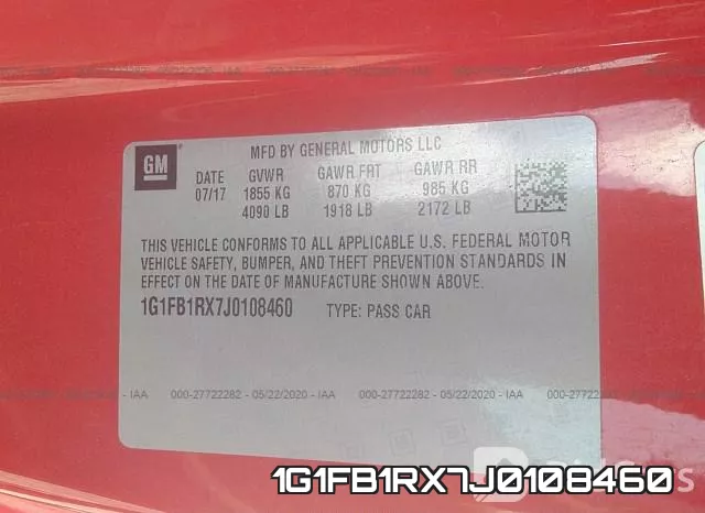 1G1FB1RX7J0108460 фото 10