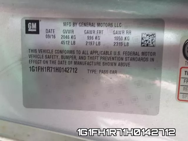 1G1FH1R71H0142712 фото 2