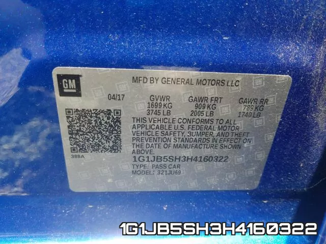 1G1JB5SH3H4160322 фото 2