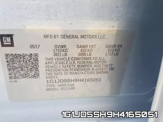 1G1JD5SH9H4165051 фото 2