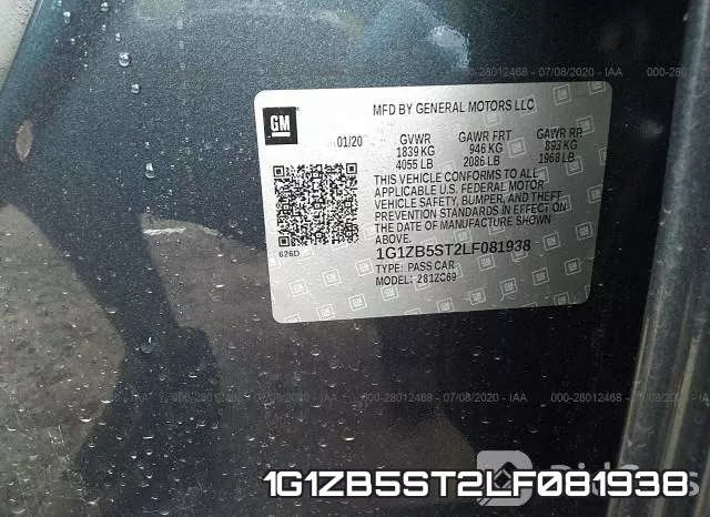 1G1ZB5ST2LF081938 фото 10