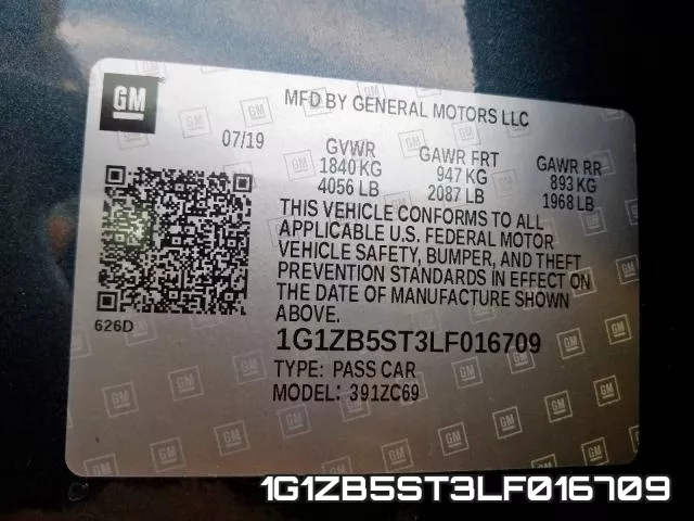 1G1ZB5ST3LF016709 фото 2