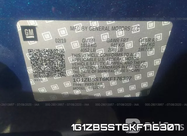 1G1ZB5ST6KF176307 фото 10