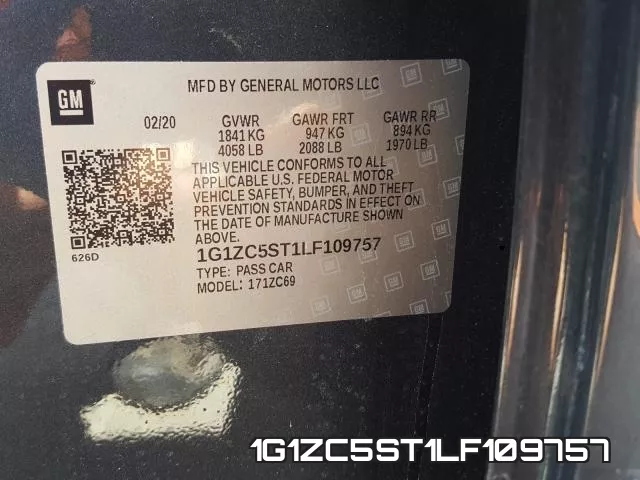 1G1ZC5ST1LF109757 фото 2
