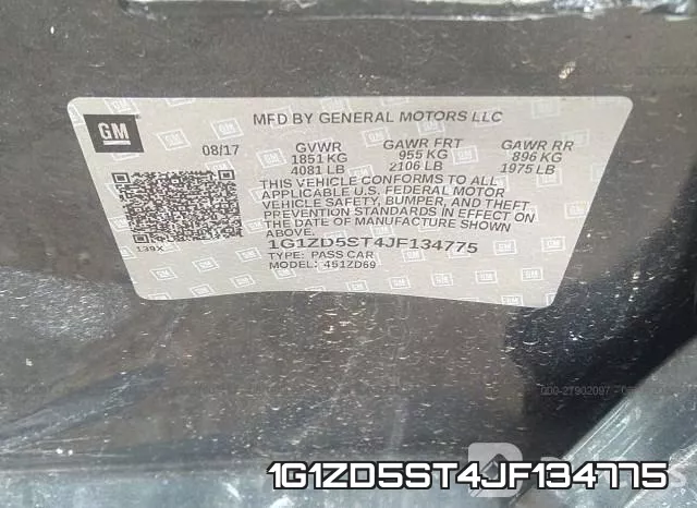 1G1ZD5ST4JF134775 фото 10