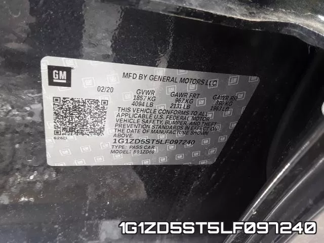 1G1ZD5ST5LF097240 фото 2