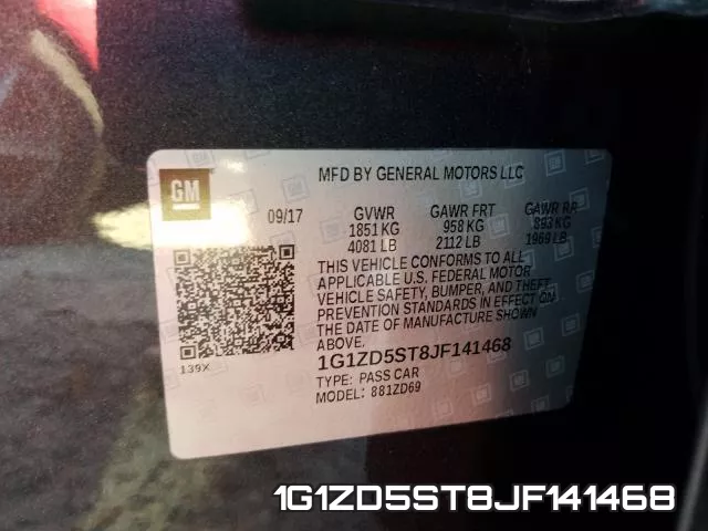 1G1ZD5ST8JF141468 фото 2