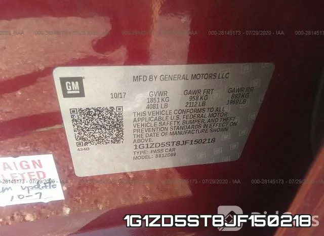 1G1ZD5ST8JF150218 фото 10