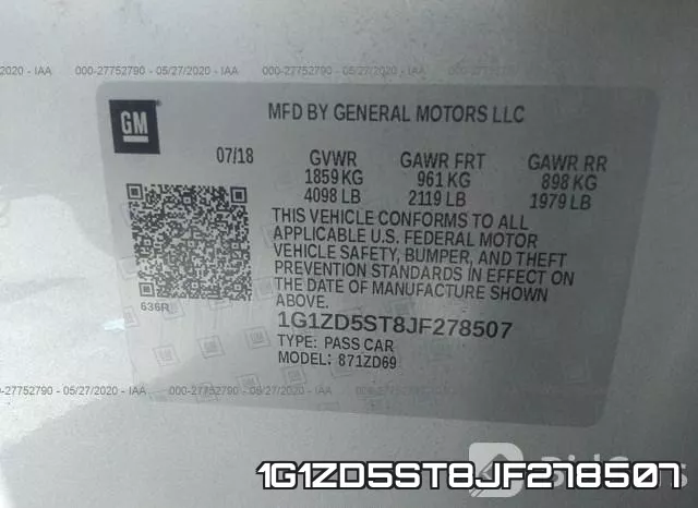 1G1ZD5ST8JF278507 фото 10