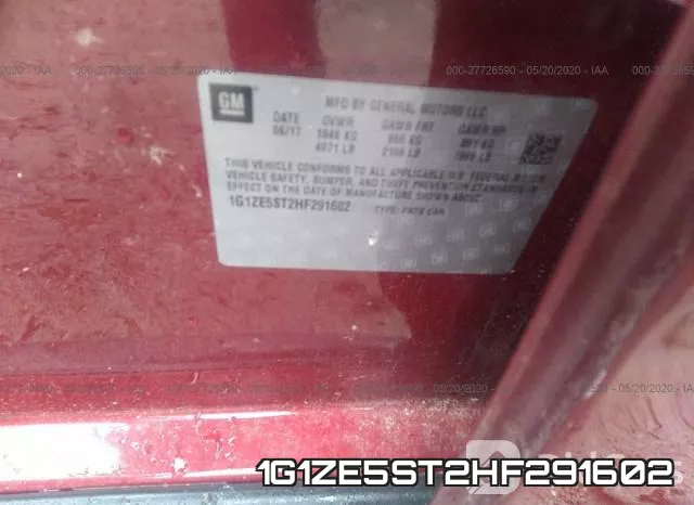 1G1ZE5ST2HF291602 фото 10