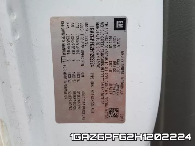 1GAZGPFG2H1202224 фото 2