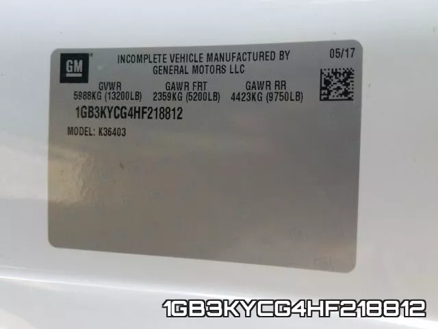 1GB3KYCG4HF218812 фото 2