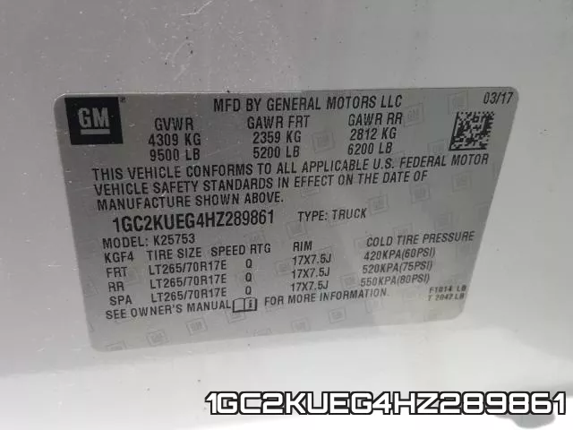 1GC2KUEG4HZ289861 фото 2