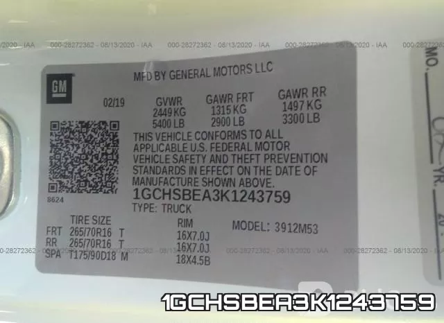 1GCHSBEA3K1243759 фото 10