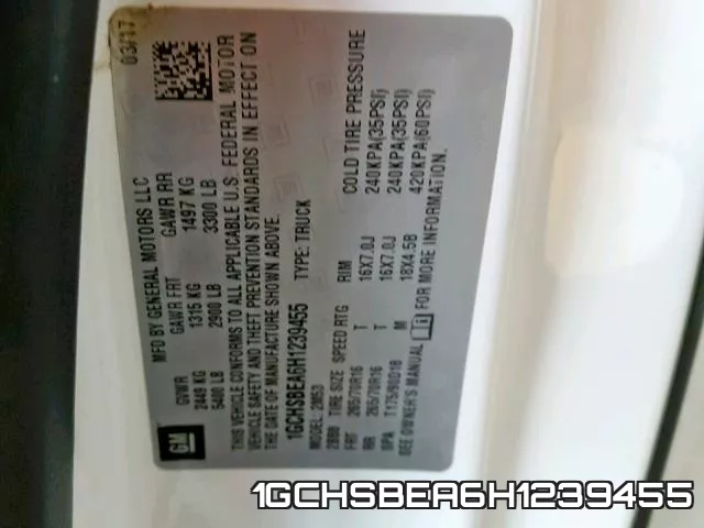 1GCHSBEA6H1239455 фото 2