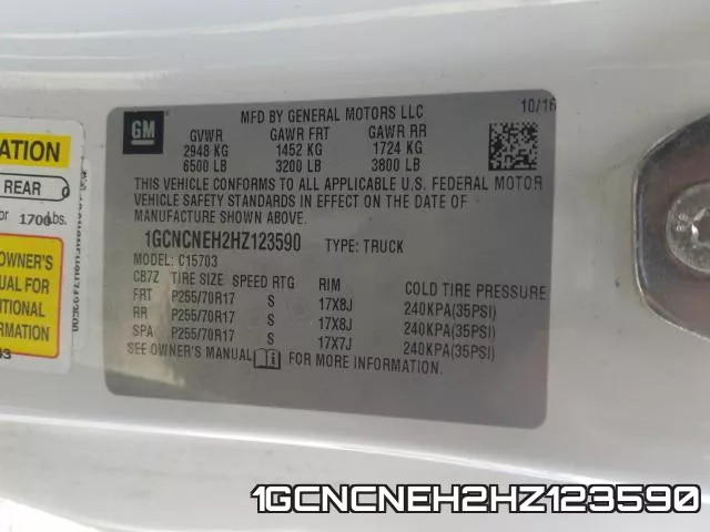 1GCNCNEH2HZ123590 фото 2
