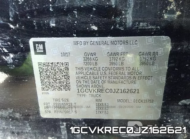 1GCVKREC0JZ162621 фото 10
