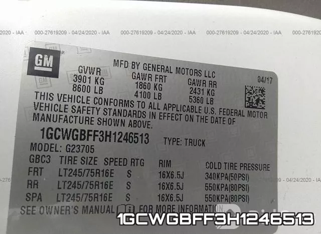 1GCWGBFF3H1246513 фото 10