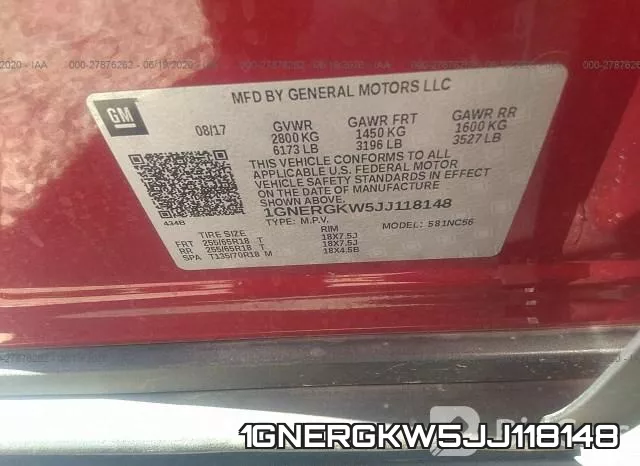 1GNERGKW5JJ118148 фото 10