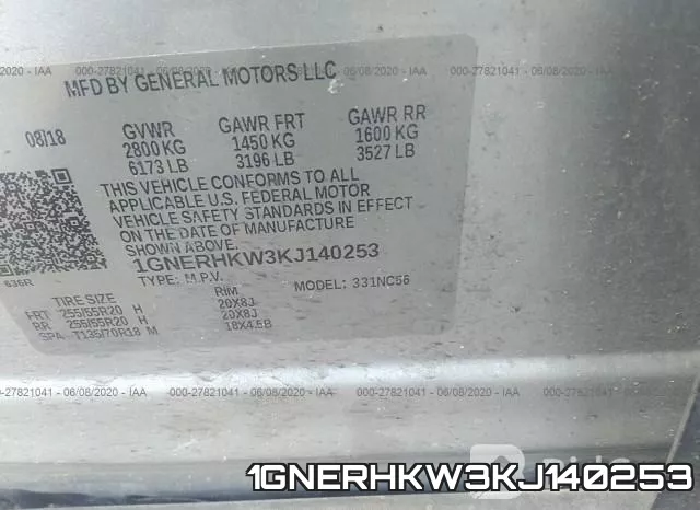 1GNERHKW3KJ140253 фото 10