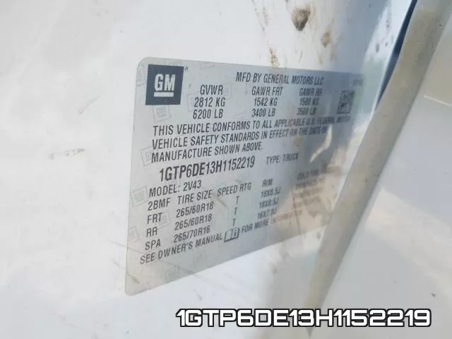 1GTP6DE13H1152219 фото 2