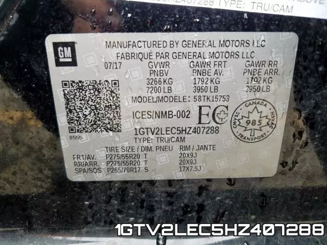 1GTV2LEC5HZ407288 фото 2