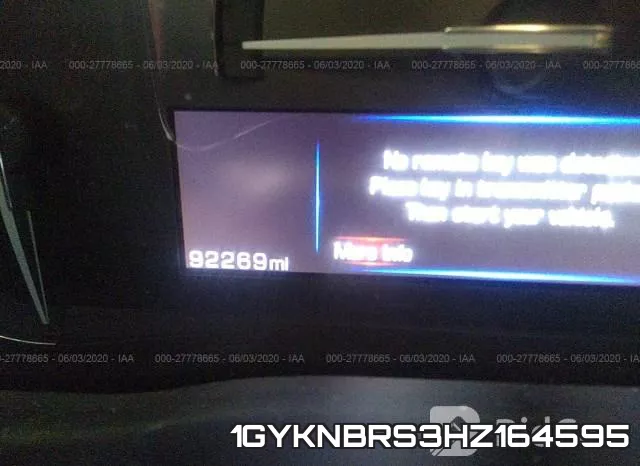 1GYKNBRS3HZ164595 фото 8