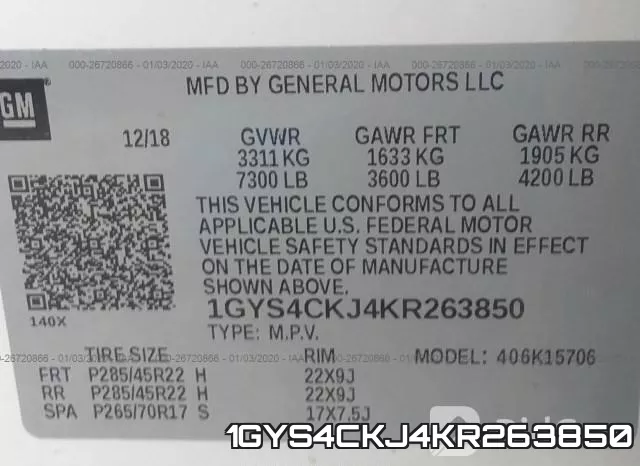 1GYS4CKJ4KR263850 фото 10