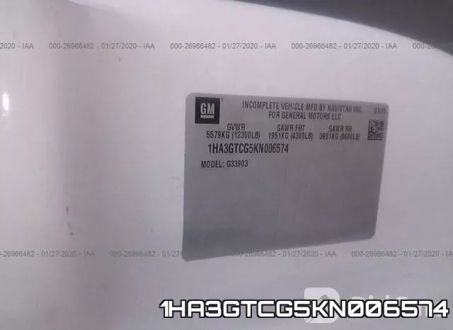 1HA3GTCG5KN006574 фото 10