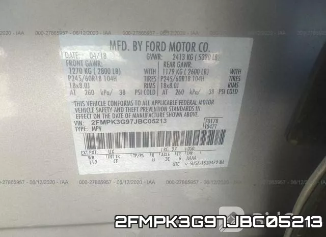 2FMPK3G97JBC05213 фото 10