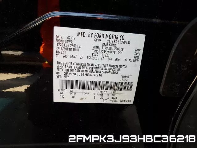 2FMPK3J93HBC36218 фото 2