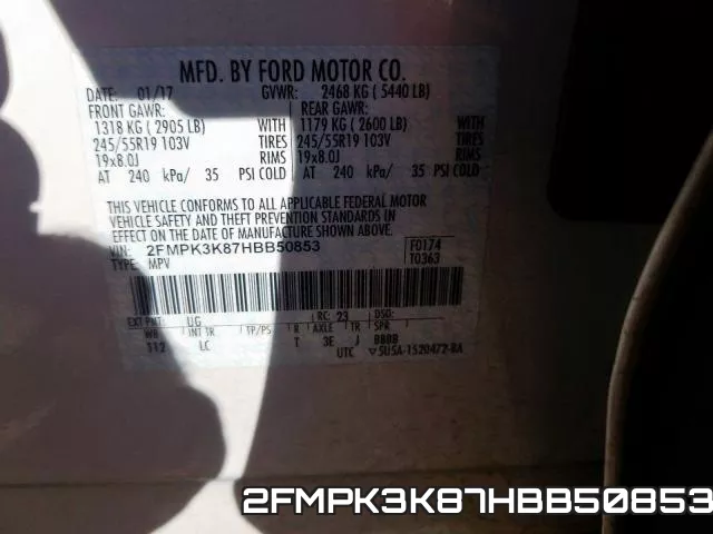 2FMPK3K87HBB50853 фото 2