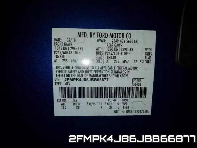2FMPK4J86JBB66877 фото 2