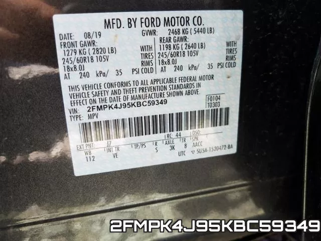 2FMPK4J95KBC59349 фото 2