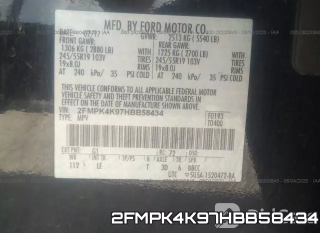 2FMPK4K97HBB58434 фото 10