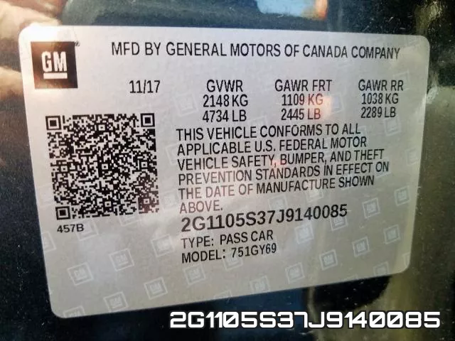 2G1105S37J9140085 фото 2