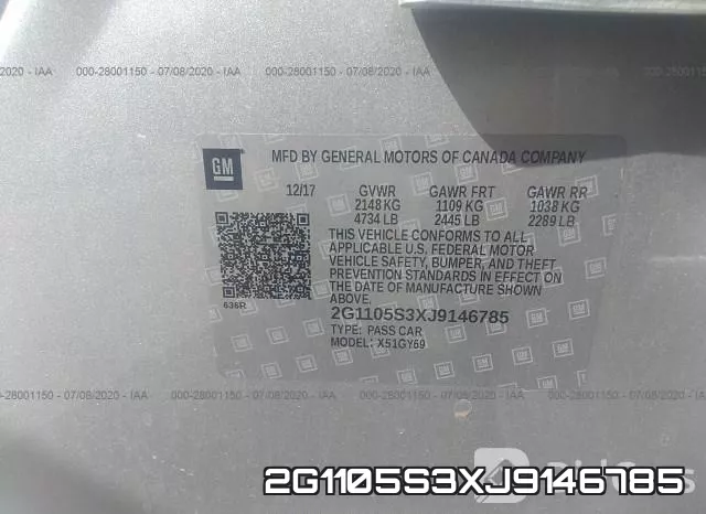 2G1105S3XJ9146785 фото 10