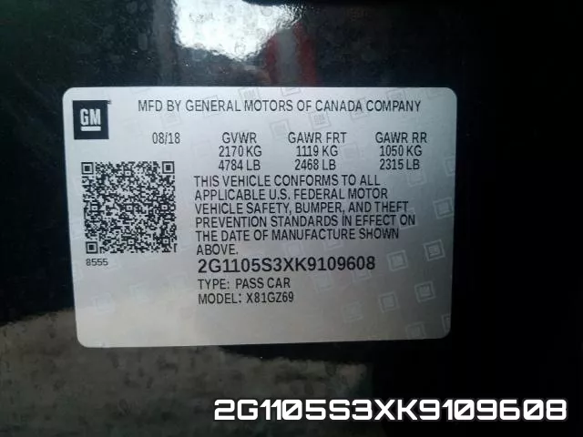 2G1105S3XK9109608 фото 2
