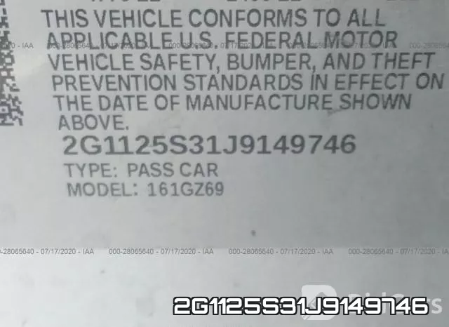 2G1125S31J9149746 фото 10