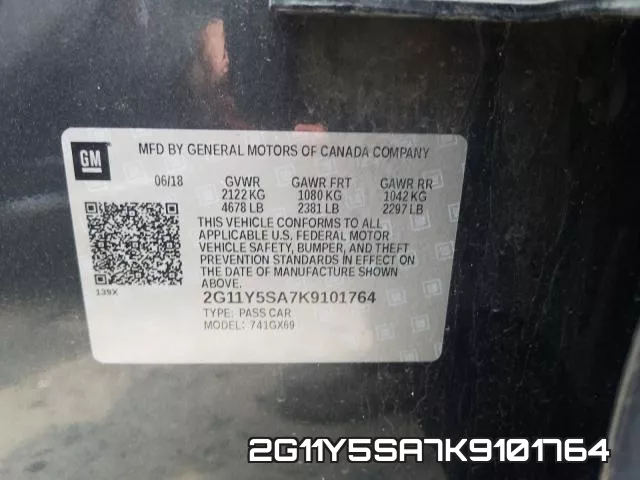 2G11Y5SA7K9101764 фото 2