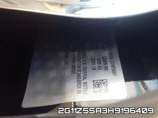 2G11Z5SA3H9196409 фото 2