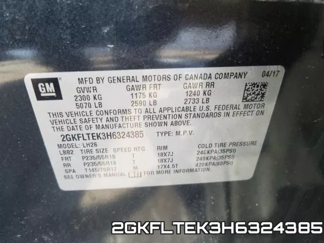 2GKFLTEK3H6324385 фото 2