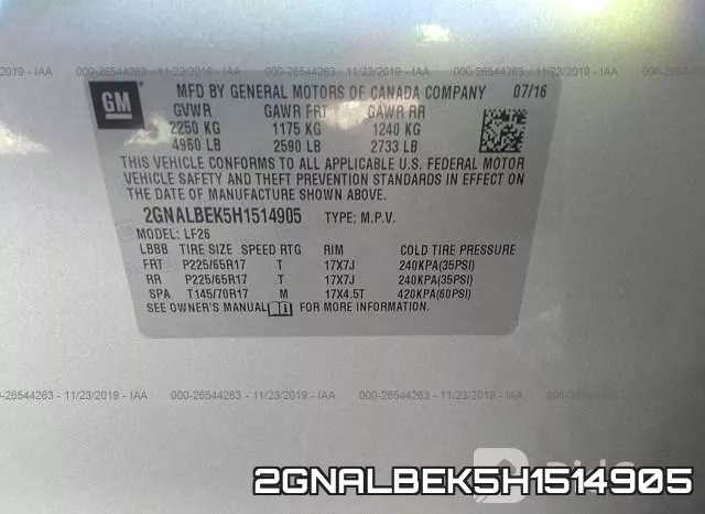 2GNALBEK5H1514905 фото 10