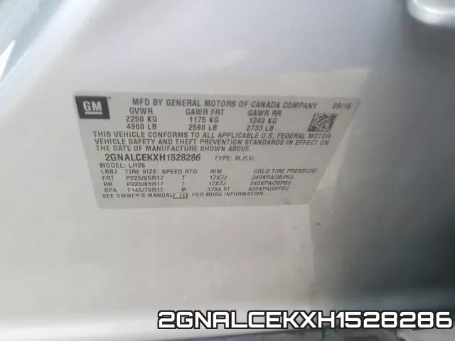 2GNALCEKXH1528286 фото 2