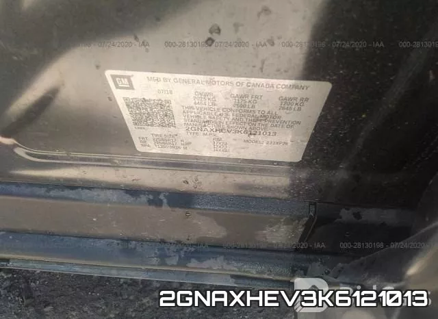 2GNAXHEV3K6121013 фото 10