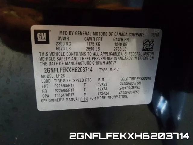 2GNFLFEKXH6203714 фото 2