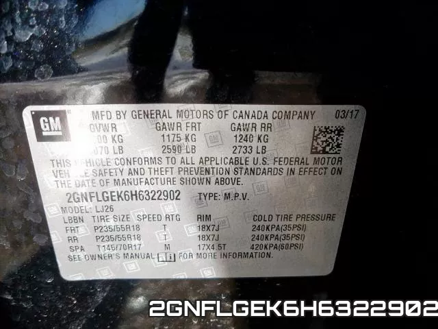 2GNFLGEK6H6322902 фото 2