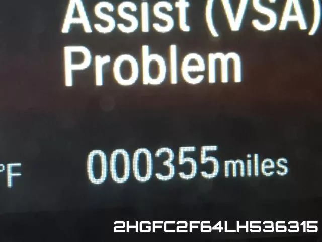 2HGFC2F64LH536315 фото 9