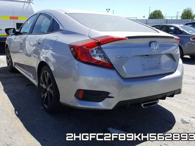 2HGFC2F89KH562893 фото 4