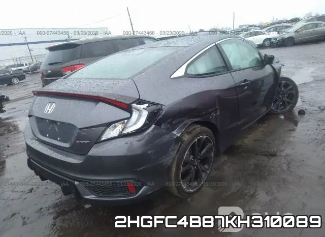 2HGFC4B87KH310089 фото 5